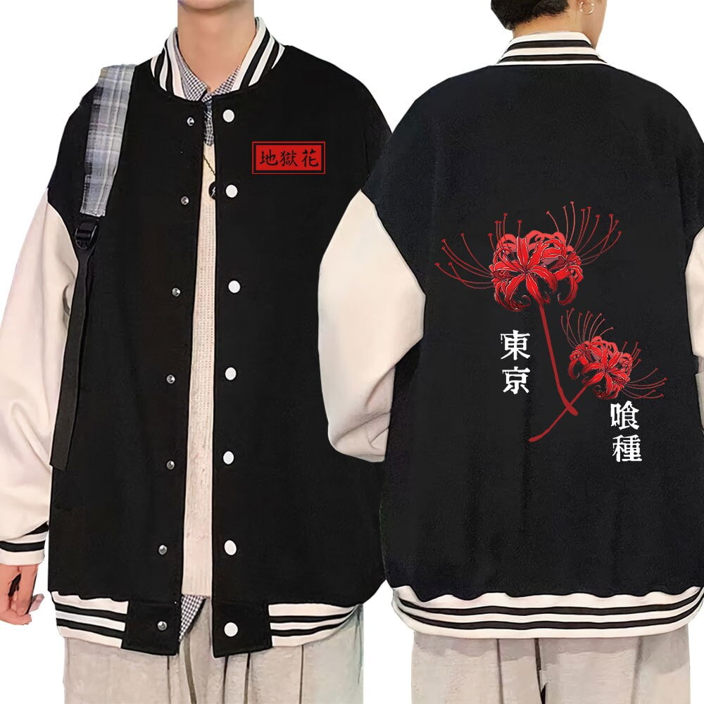 Chaqueta de uniforme de béisbol estilo Bomber Chaquetas y Abrigos Vestidos Color: Negro Tamaño: XS|S|M|L|XL|XXL|XXXL|4XL El Vestidor de Carlota