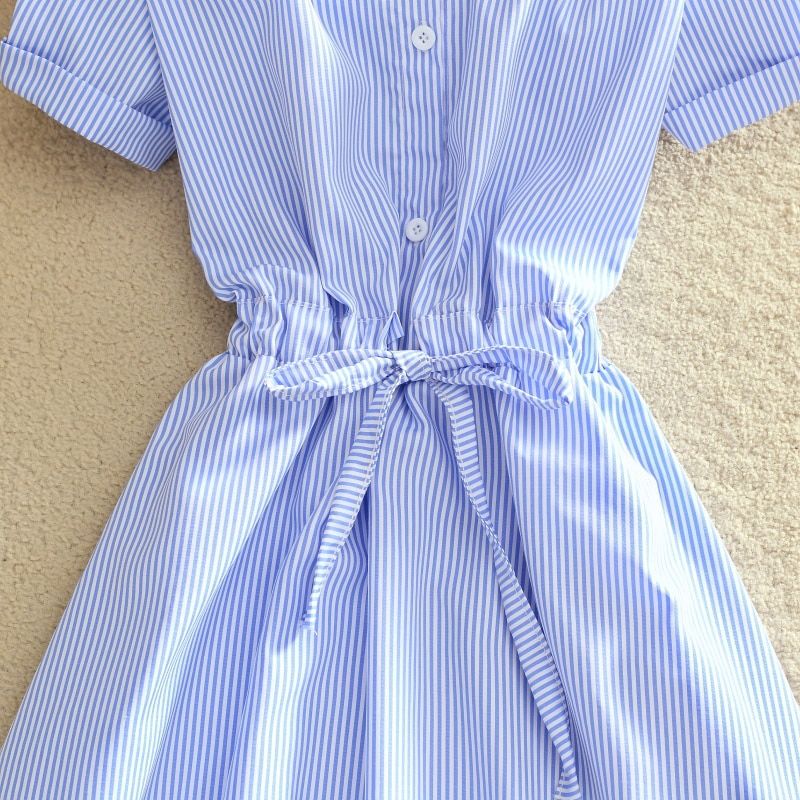 Vestido estilo camisa a rayas Cortos Vestidos Vintage El Vestidor de Carlota