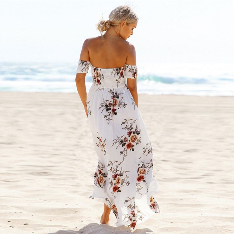 Vestido estilo boho con mangas caidas Estampados Largos Vestidos El Vestidor de Carlota